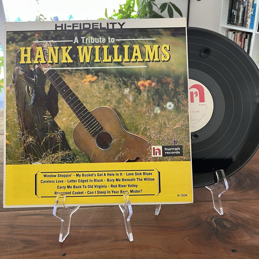 A Tribute To Hank Williams Vinyl LP Hurrah Records H-1034 Mono